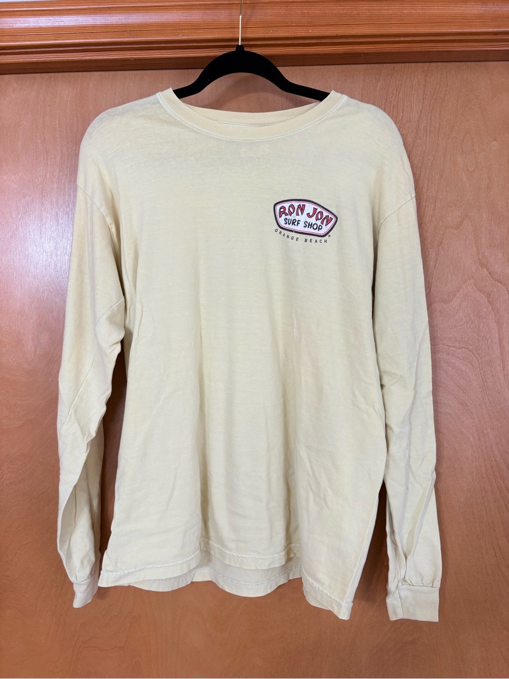 Ron Jon Surf Shop Long Sleeve Tee - Pale Yellow